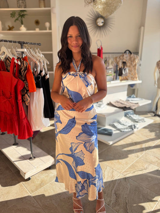 Ciebon Runie Floral Print Maxi Dress