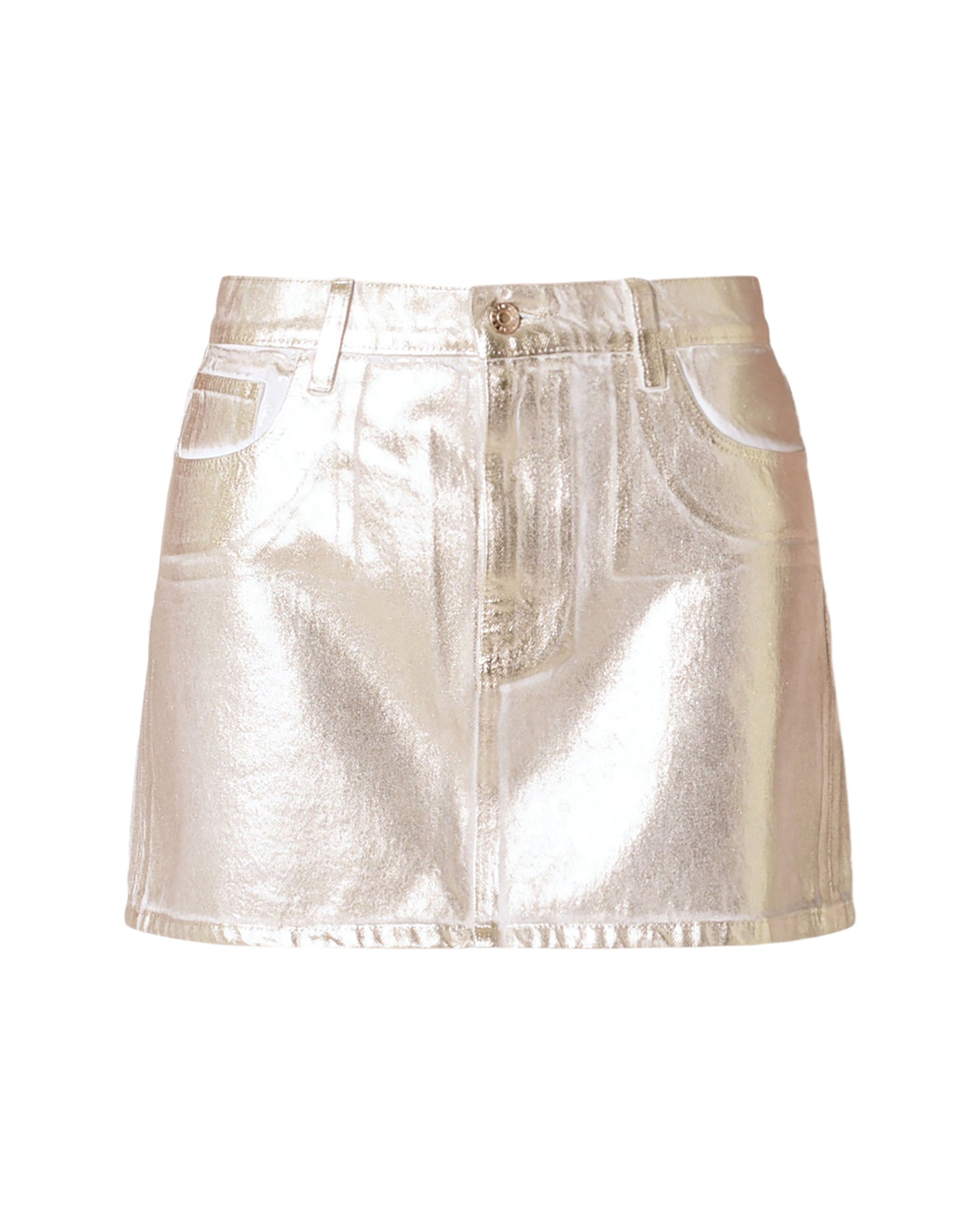 Rolla's 90's Relaxed Mini Skirt in Gold