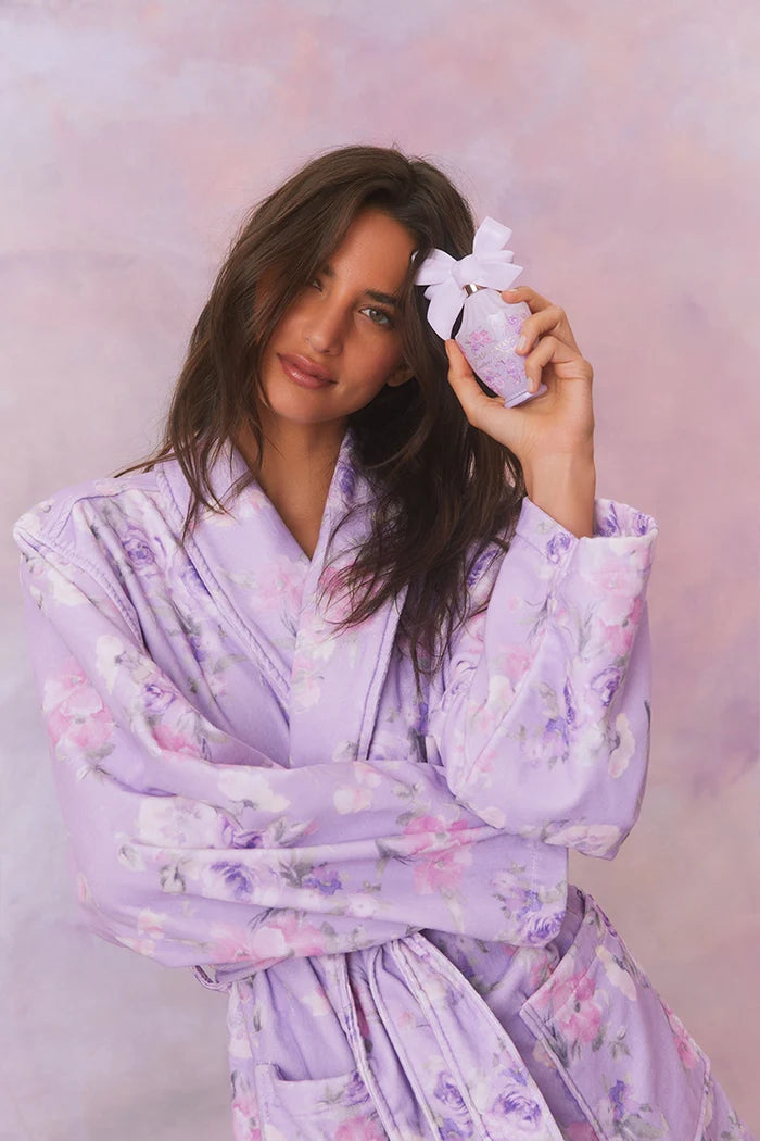 Love Shack Fancy Indie Robe in Hibiscus