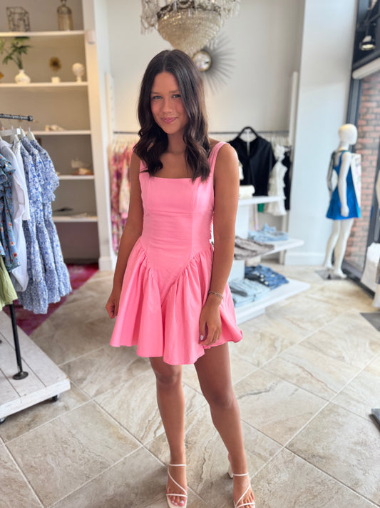 Elle Mini Dress in Pink