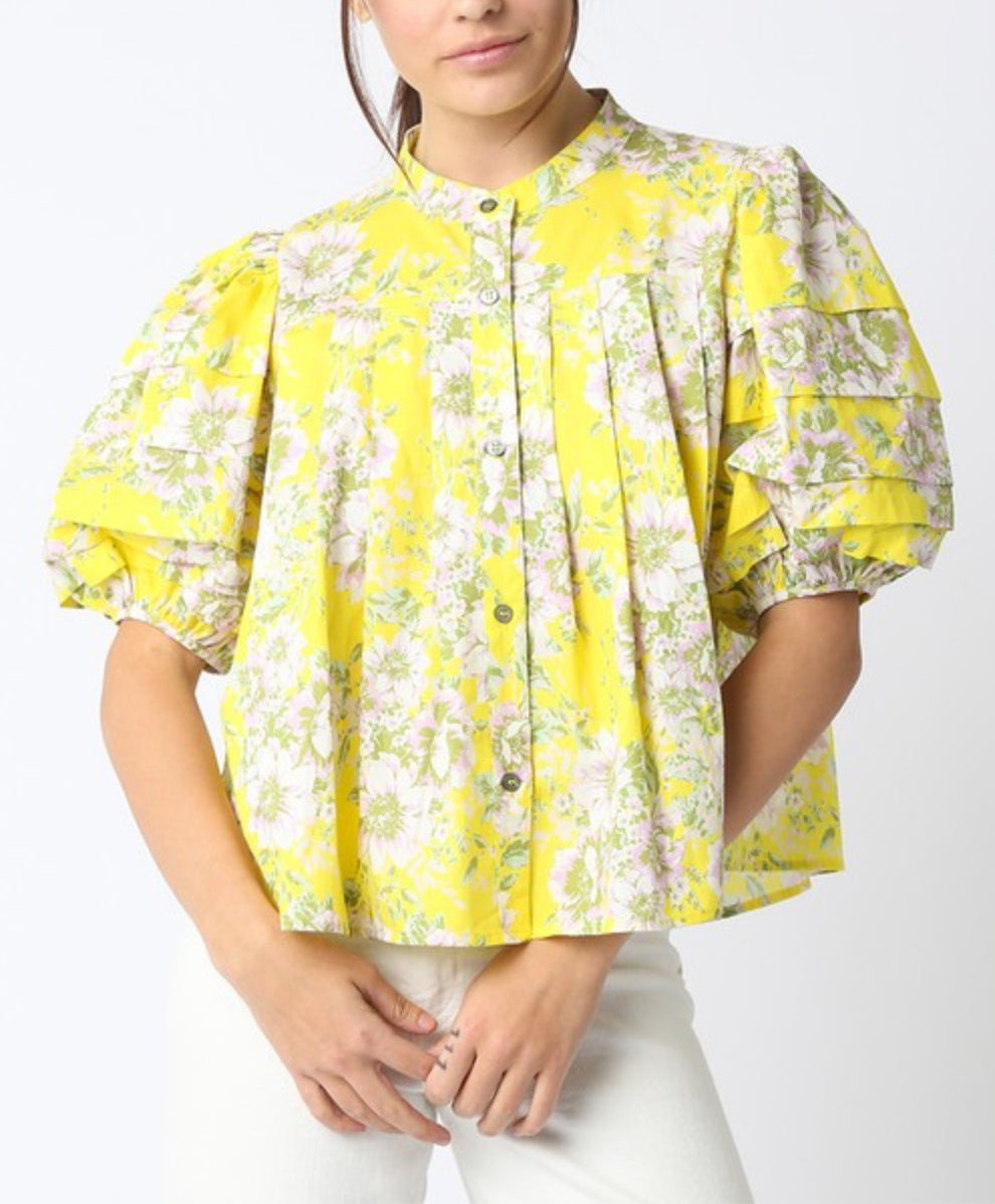 Sienna Floral Short Sleeve Top