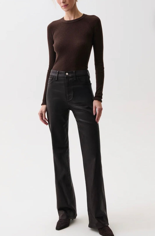 Pistola Evie High Rise Slim Boot Jean in Coated Mocha