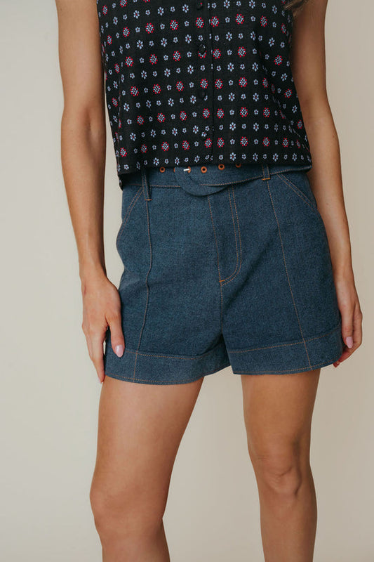La Roque Camila Short in Light Denim