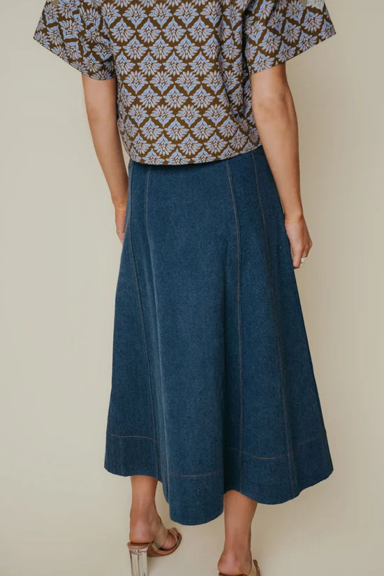 La Roque Silvie Skirt in Denim