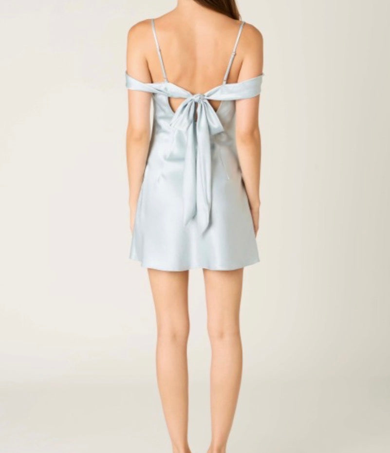 ice blue short dress Lola Off The Shoulder Mini in – Dsquared Nashville Blue Graduation Dresses | Color:Violet Purple 4th of July Chic soul 32.0 CARE Hand Wash