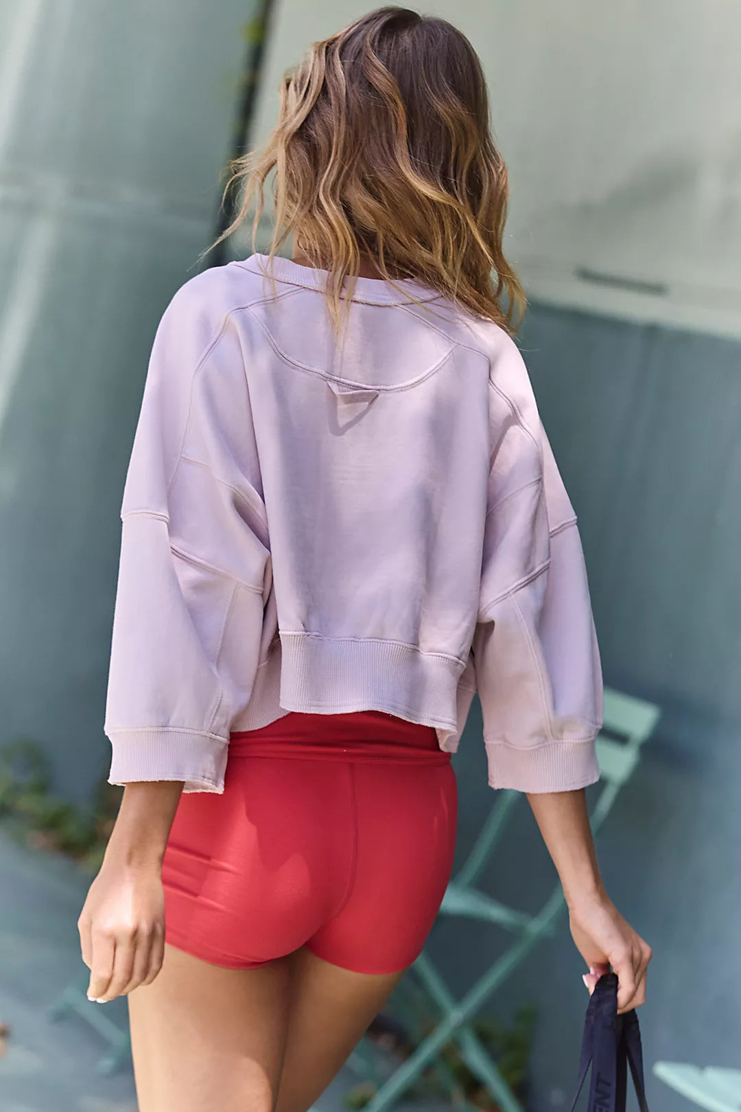 FP Movement Sho Sleeve Intercept Pullover in Pearl