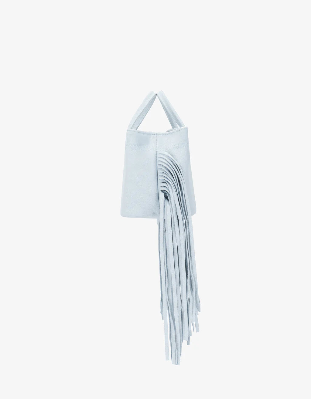 Remi & Reid Noe Fringe Faux Suede Bag in Blue