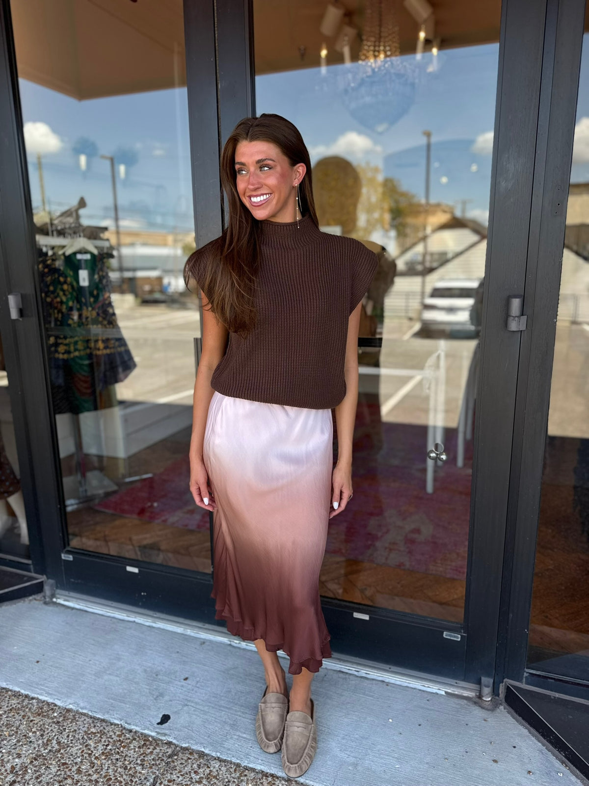 YFB Perrin Layered Midi Skirt