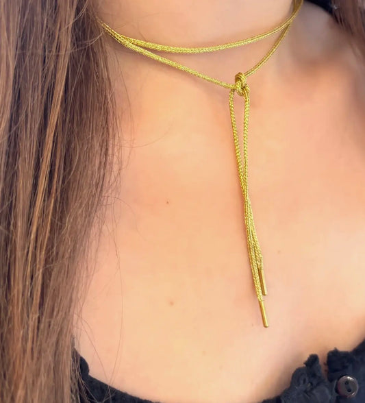 Nora James The Essential Cord Necklace in Gold