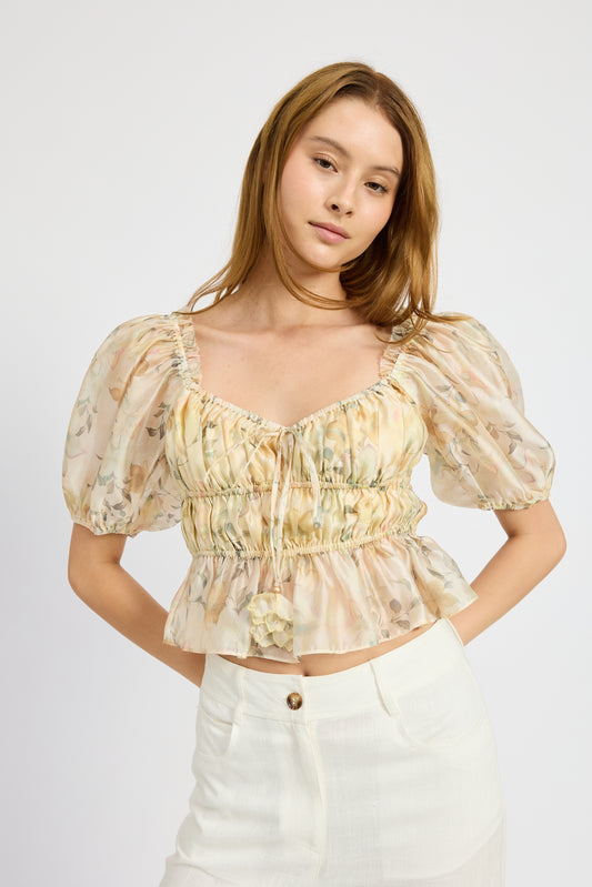 En Saison Elliot Organza Top