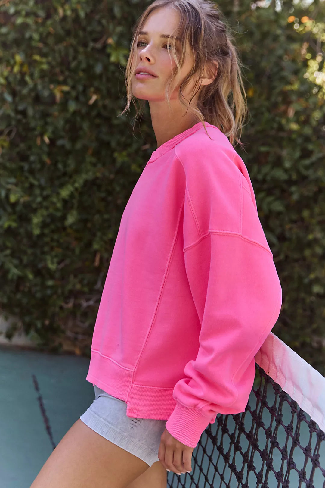 FP Movement Intercept Pullover in Hot Pink