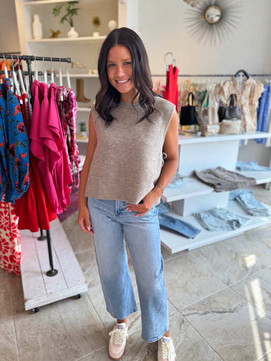 Mattie Mocha Sweater Vest