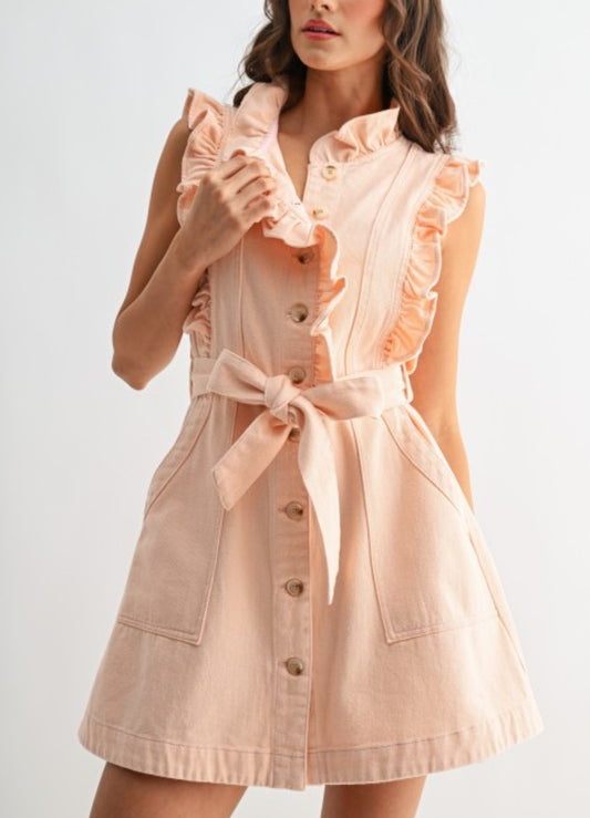 Wirtz Sleeveless Denim Dress