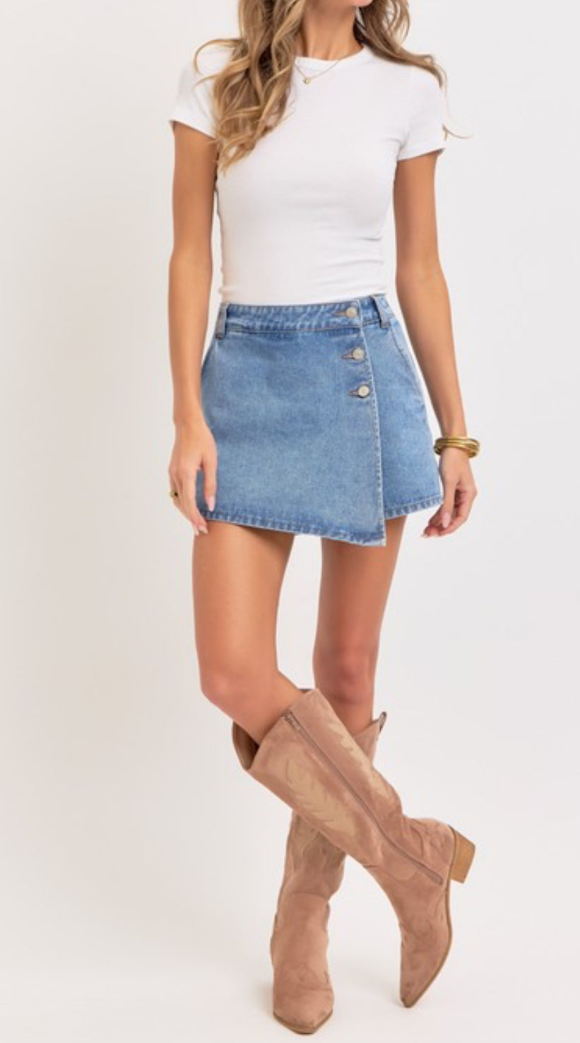 Mattie Denim Skort