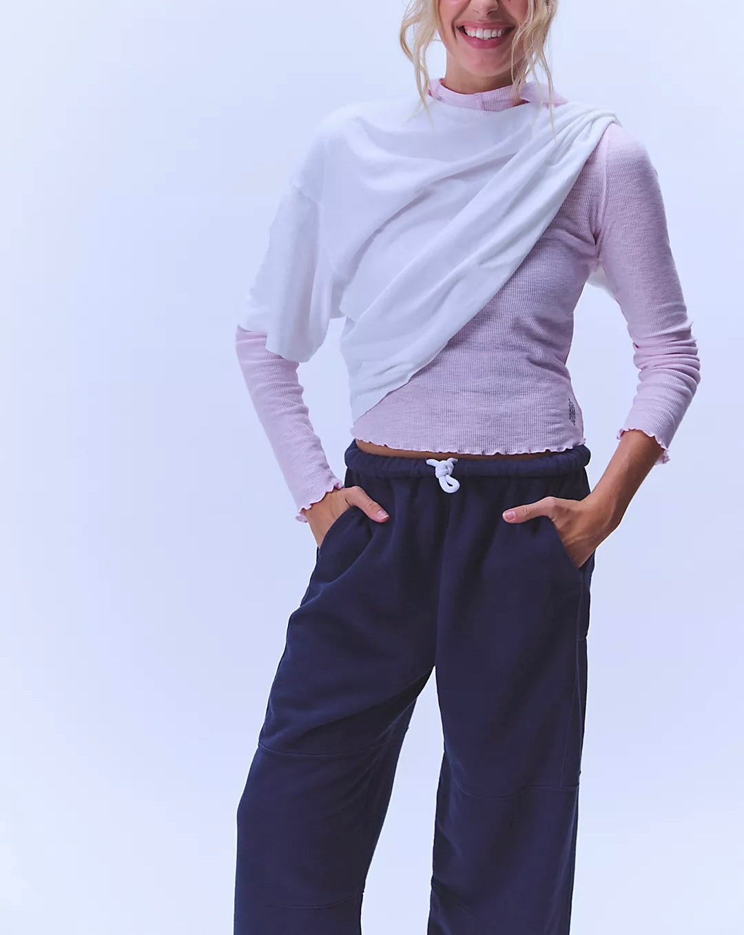 FP Movement Breathe Easy Layer in Powder Pink