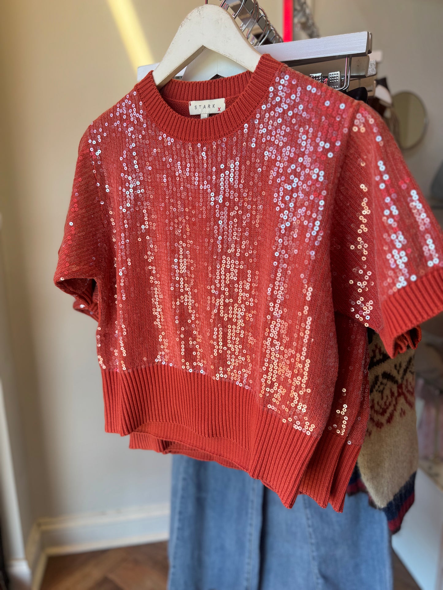 Stark X Angel Sweater in Rosewood