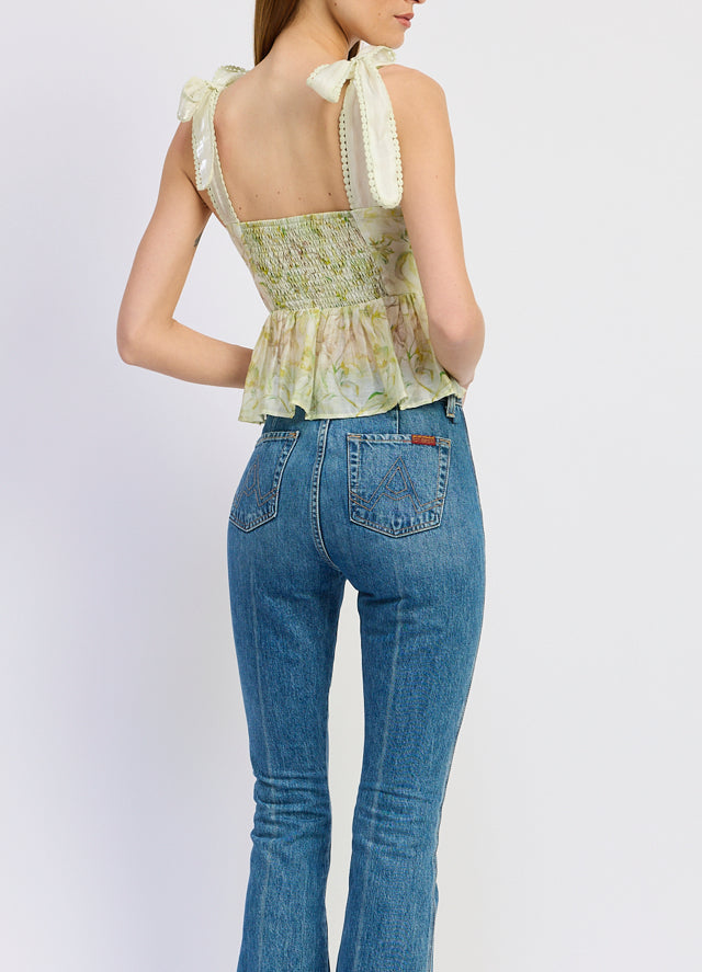 En Saison Claire Peplum Top