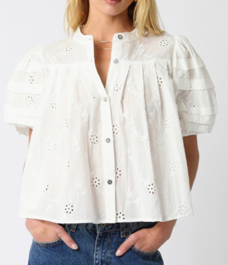Tessa Blouse in White