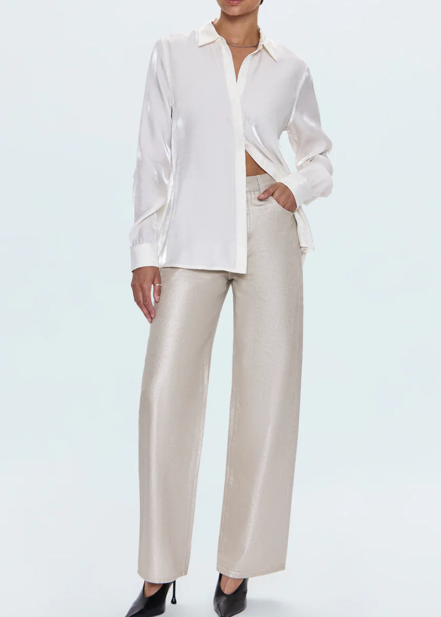 Pistola Tilda Longsleeve Button Up Shirt in Ecru