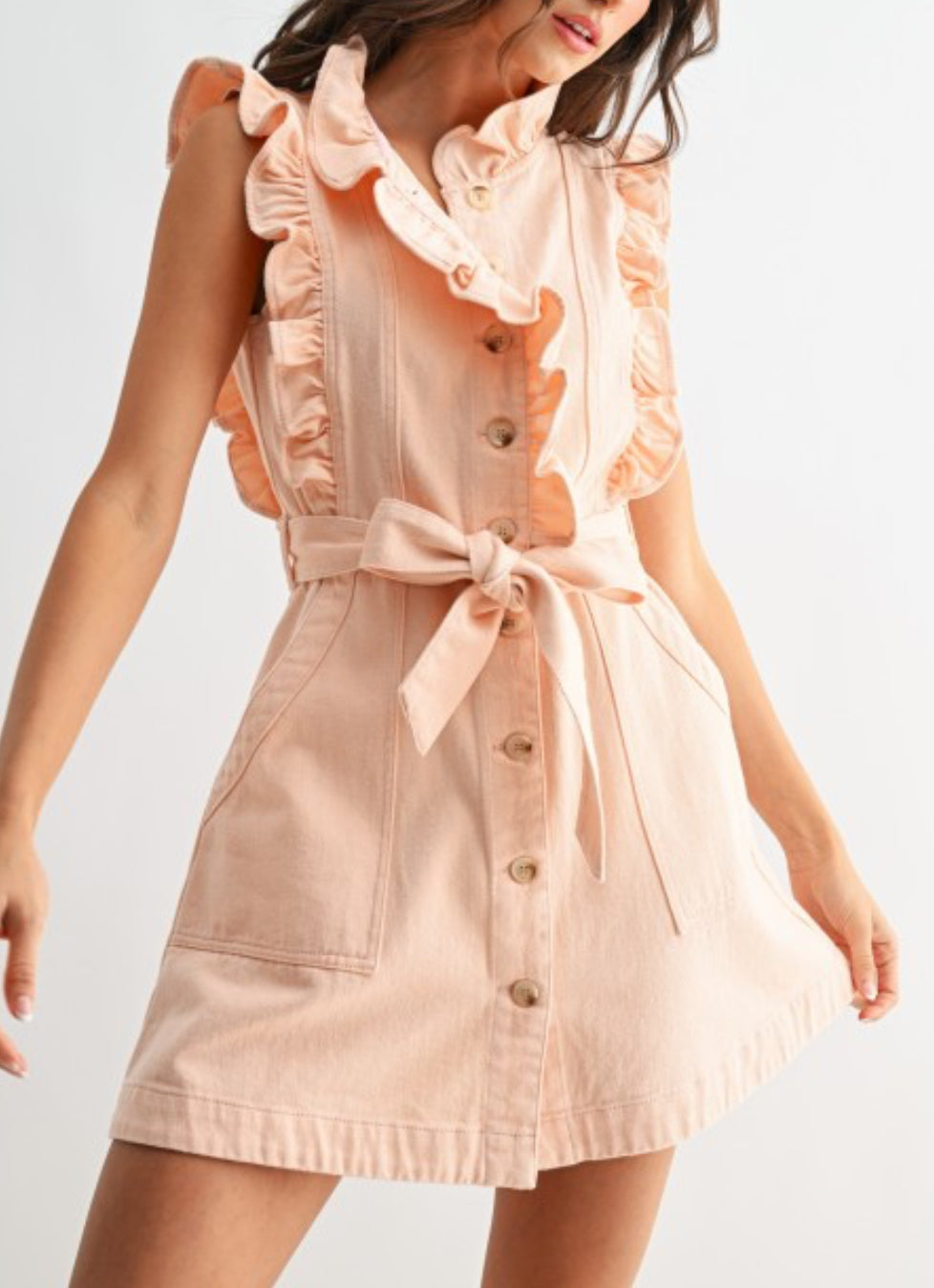 Wirtz Sleeveless Denim Dress