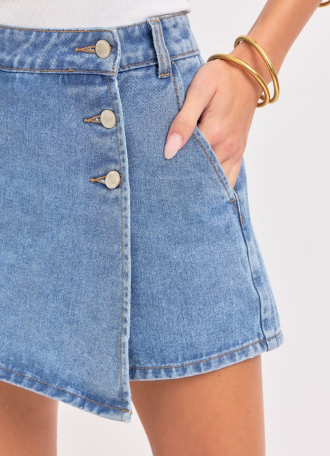 Mattie Denim Skort