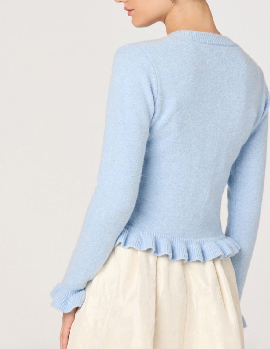 ASTR Eowyn Cardigan in Light Blue