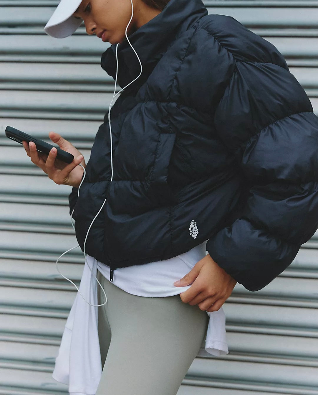 FP Movement In A Bubble Puffer Jacket in Black