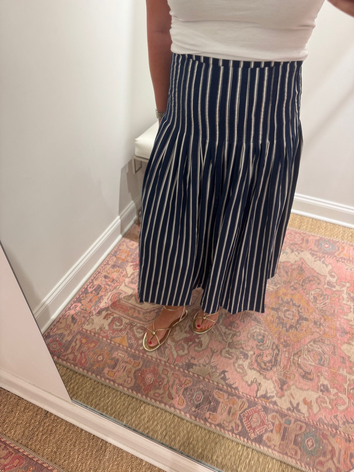 Lusana Diana Skirt in Zayn Stripe
