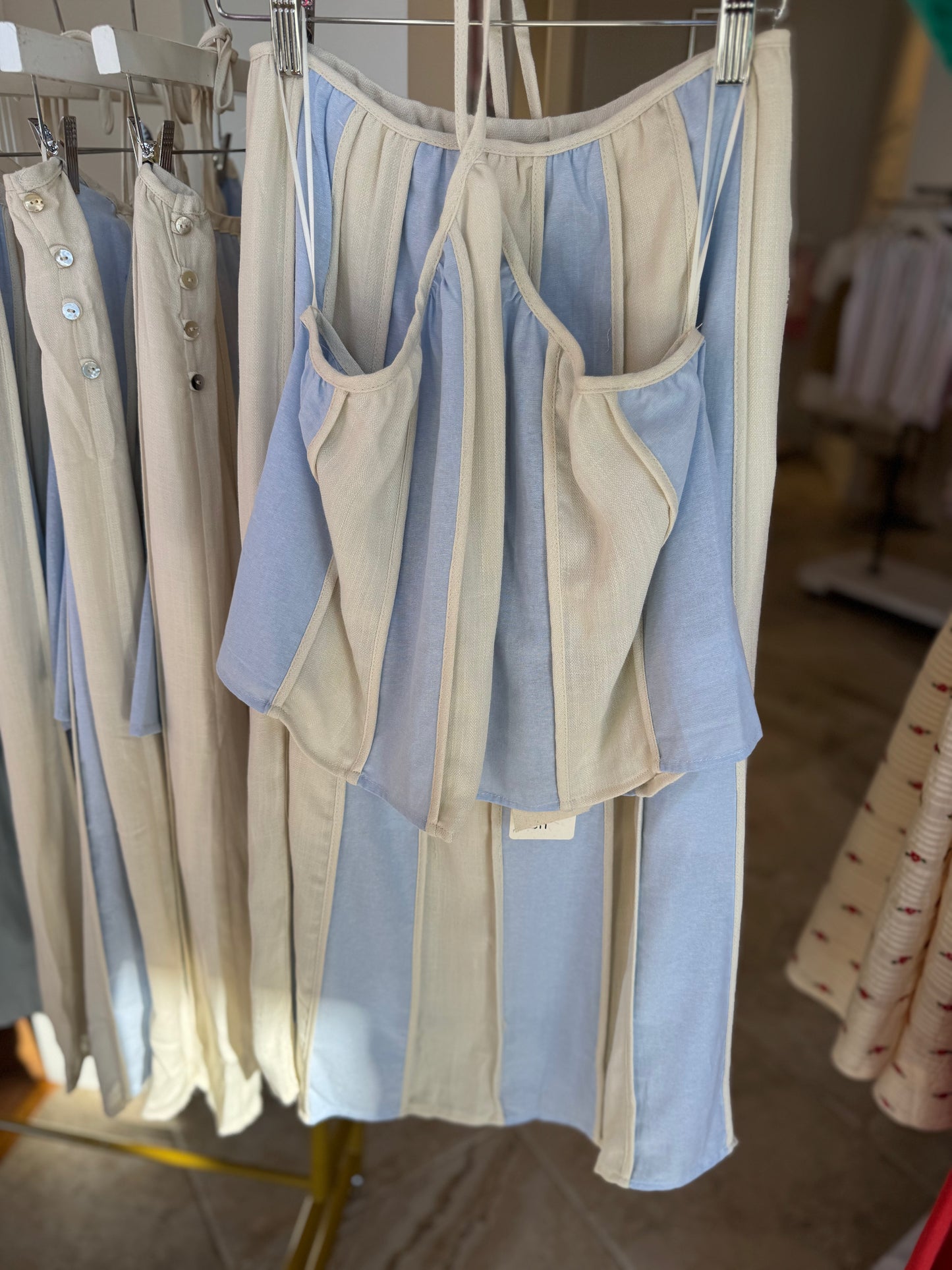A.Ren Roanne Halter Top & Midi Skirt Set
