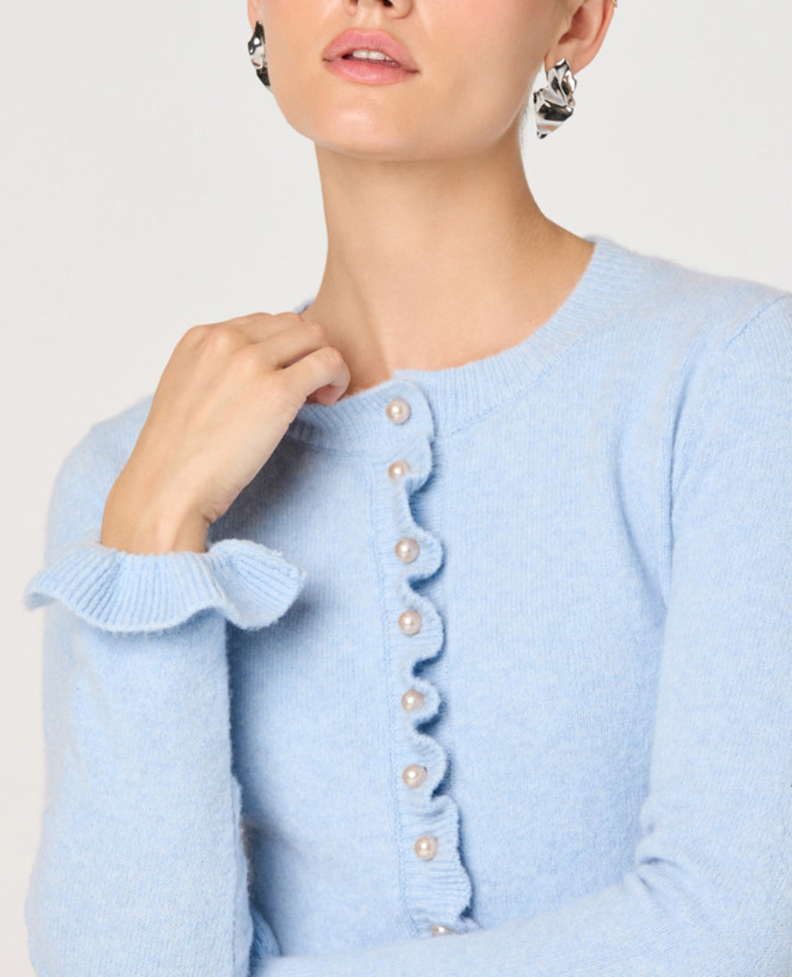 ASTR Eowyn Cardigan in Light Blue