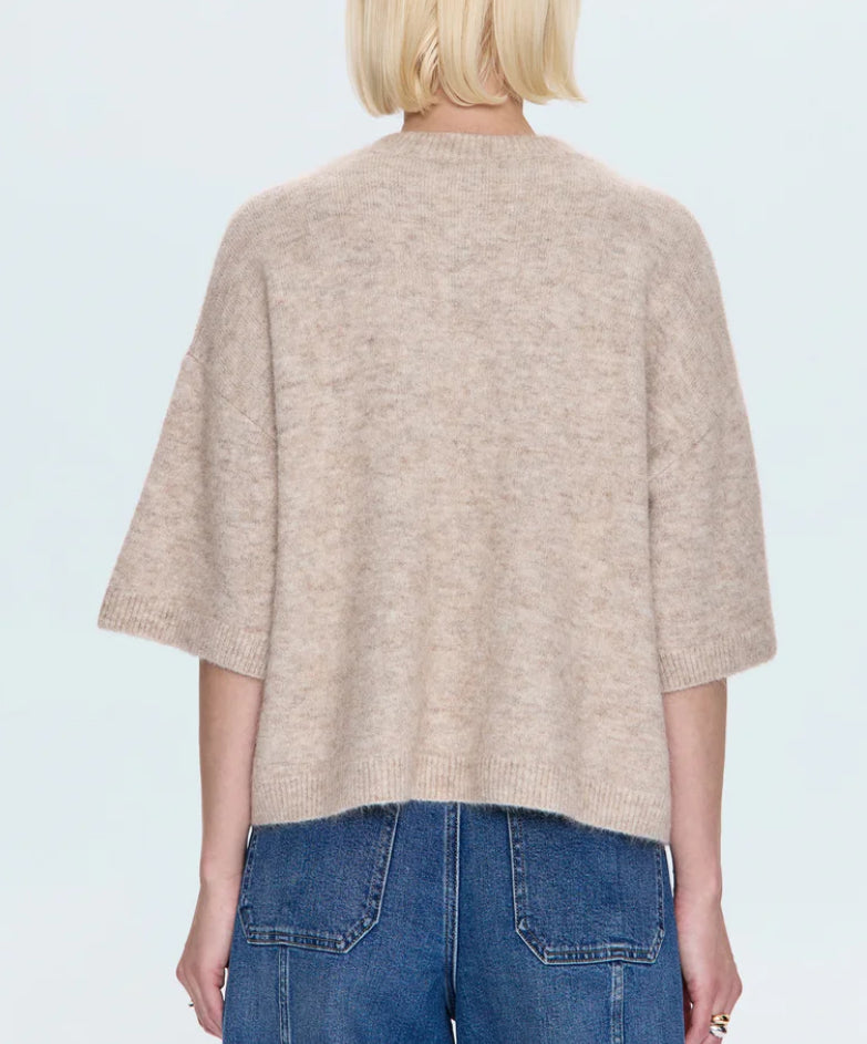 Pistola Shiloh Short Sleeve Crew Neck in Oatmeal
