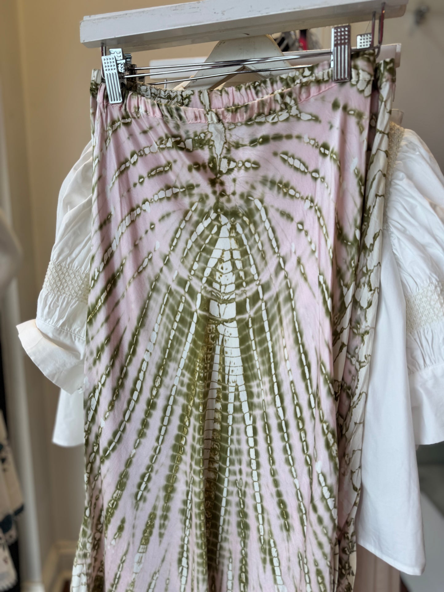 YFB Felicity Skirt in Frosted Pink Tie Dye