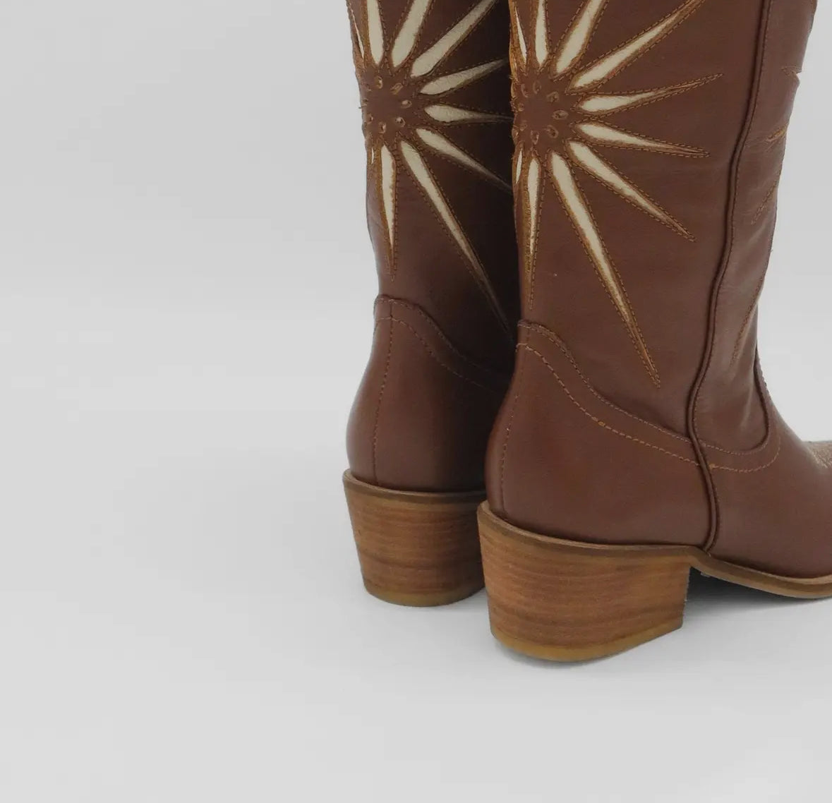 Stivali Moonrise Western Cowboy Boot in Brown