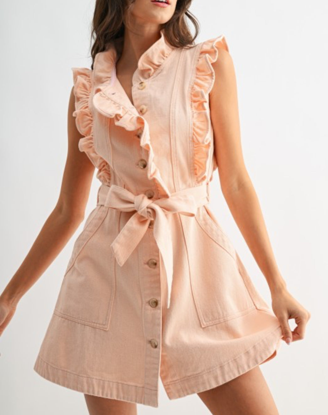 Wirtz Sleeveless Denim Dress
