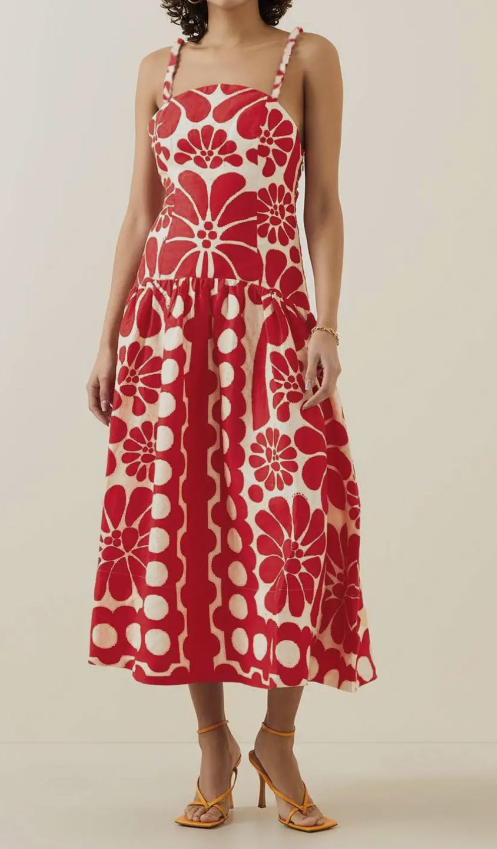 Flora Sleeveless Midi Dress