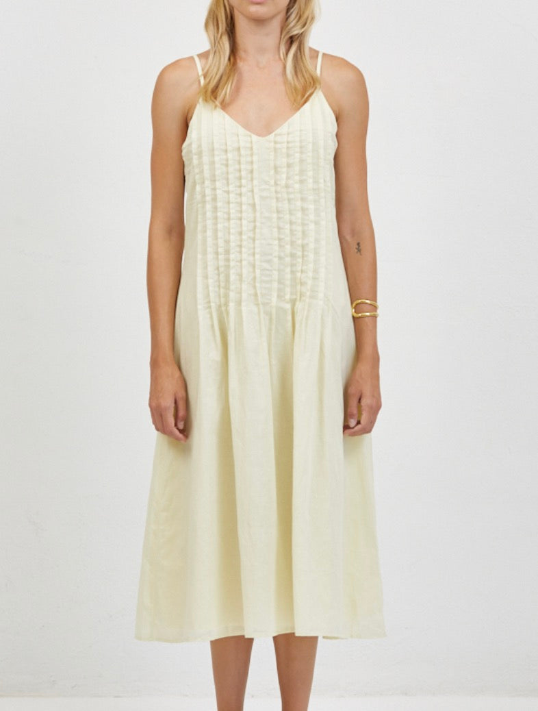 A.Ren Madine Sleeveless Dress in Pastel Yellow
