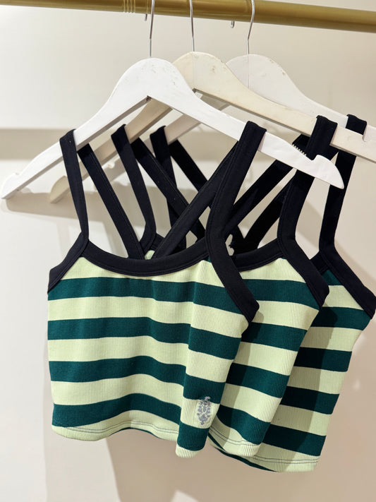 FP Movement All Clear Striped Cami in Evergreen Combo