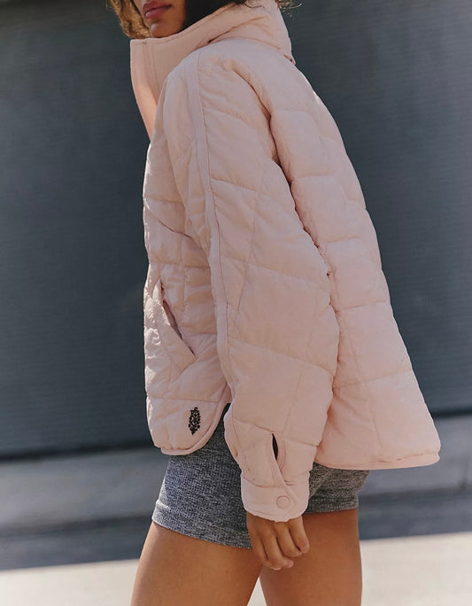 FP Movement Pippa Packable Puffer Jacket in Ballet Slipper
