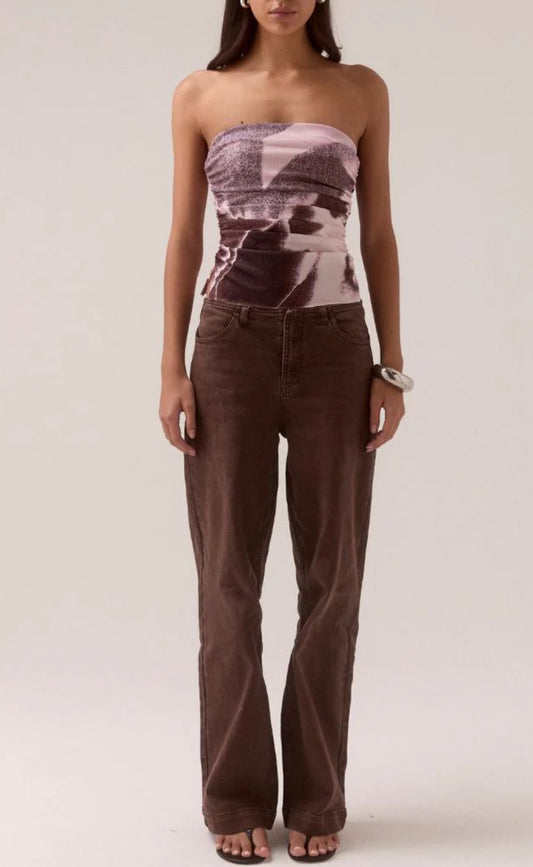 Sovere Afterlight Mesh Bodice in Raisin