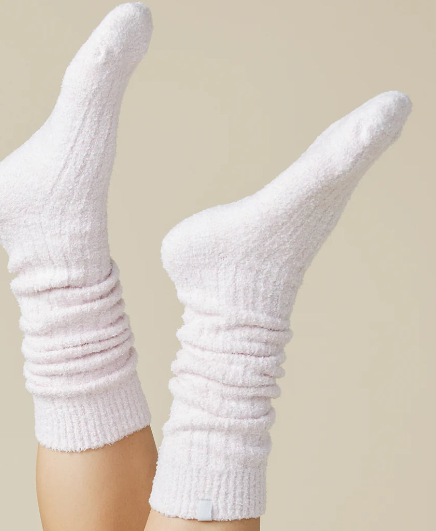 Softies Slouchy Marshmellow Socks in Heather Blush Pink