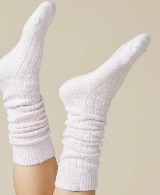 Softies Slouchy Marshmellow Socks in Heather Blush Pink