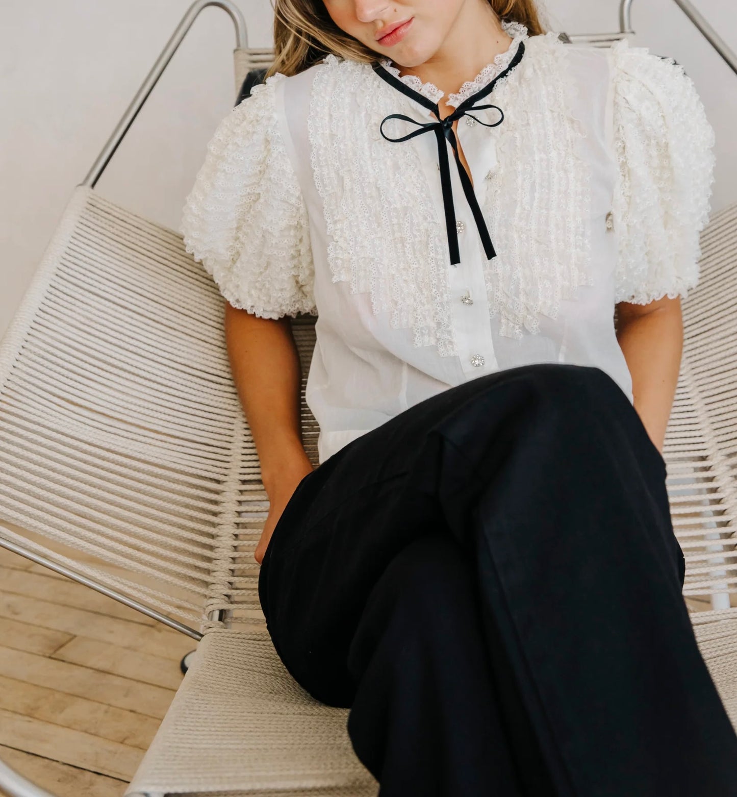 Love The Label Oceane Top in Ivory