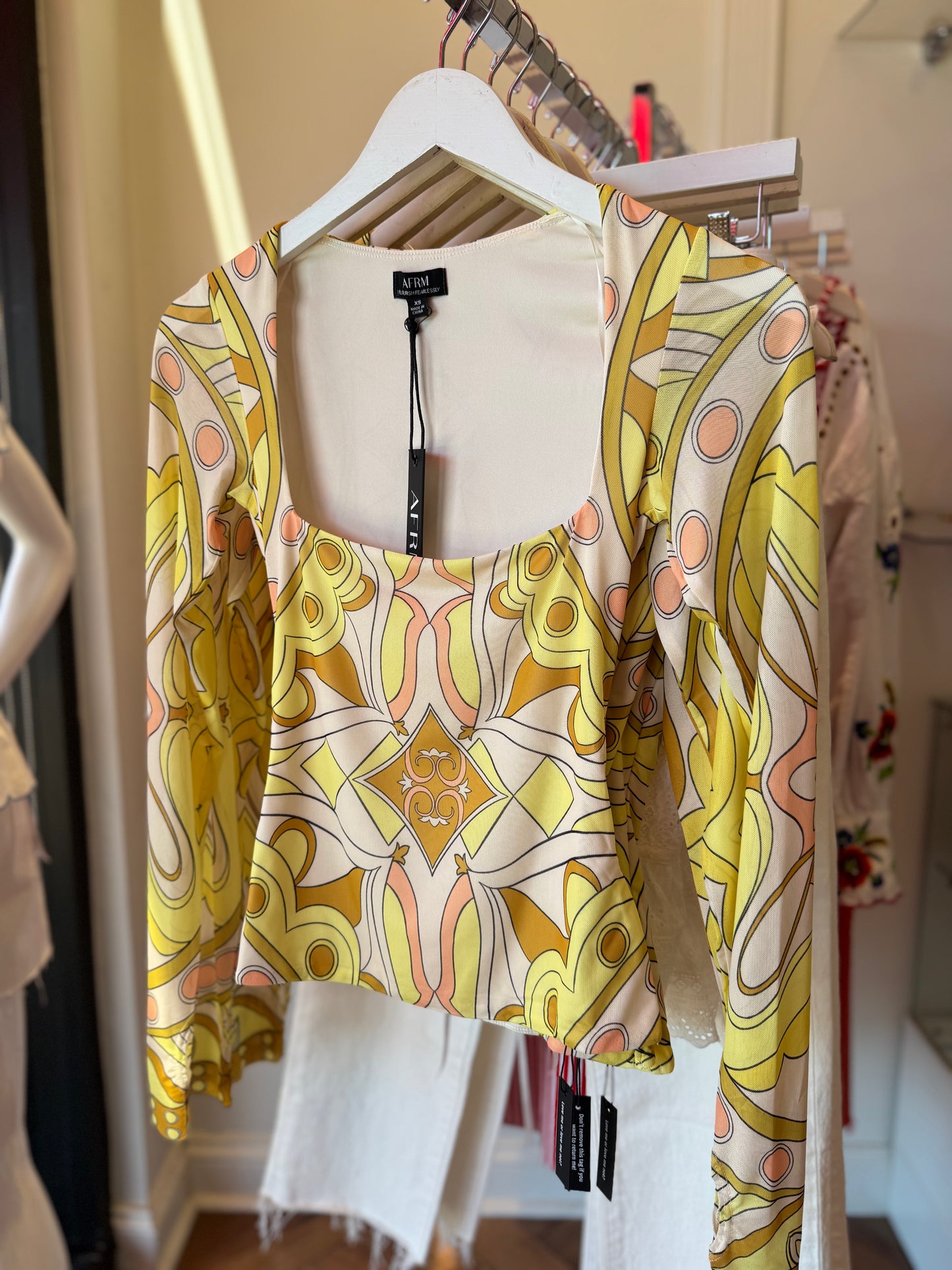AFRM Ines Top in Geo Scarf