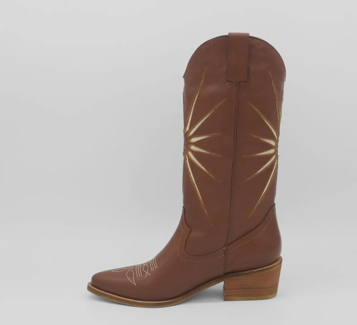 Stivali Moonrise Western Cowboy Boot in Brown