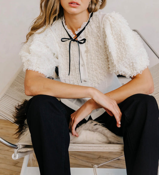 Love The Label Oceane Top in Ivory