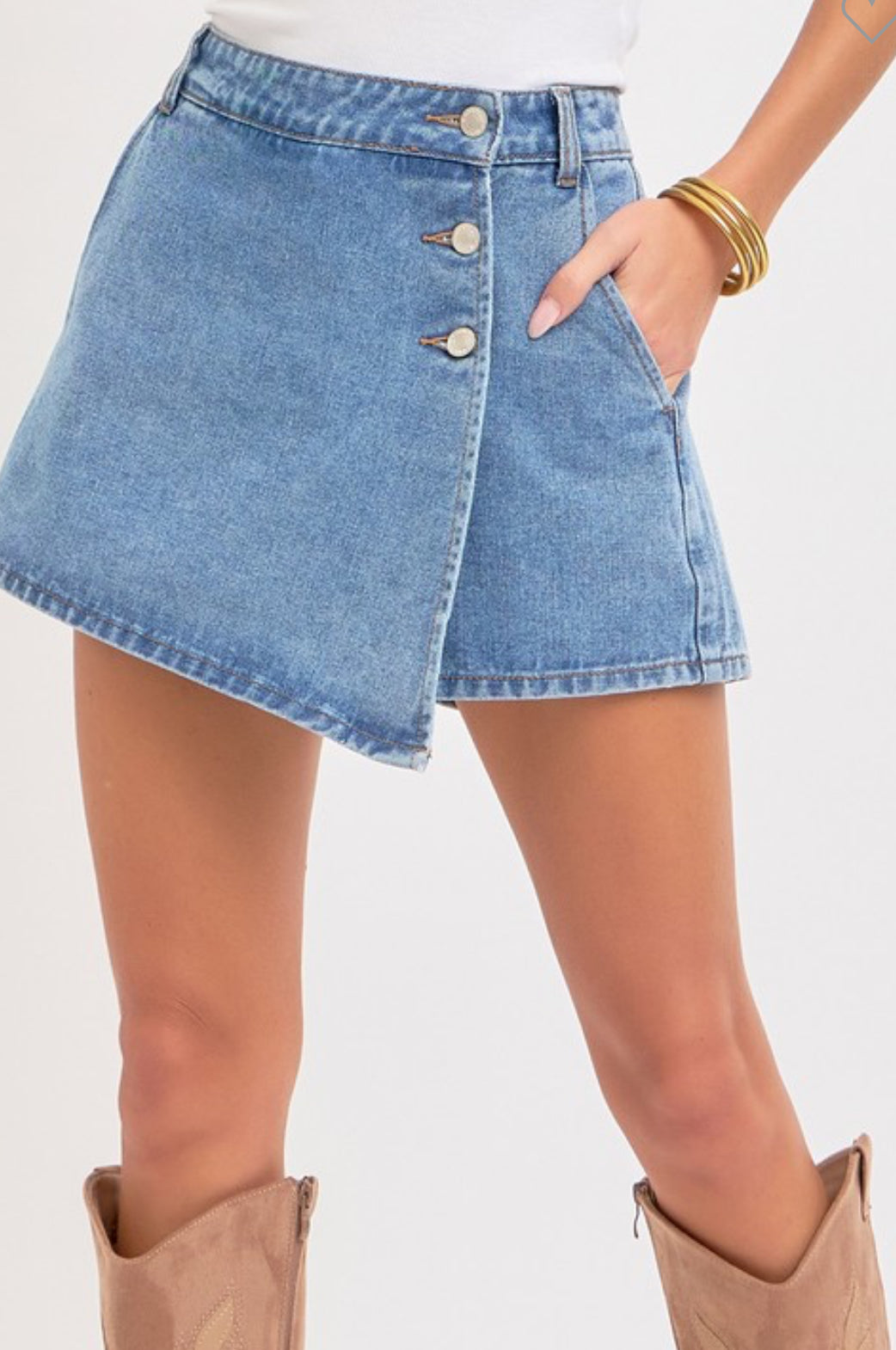 Mattie Denim Skort