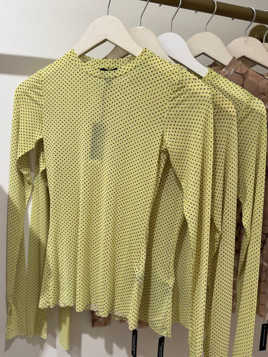 AFRM Kaylee Top in Citrus Pin Dot