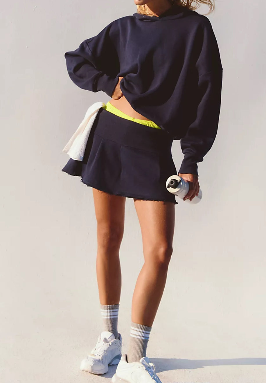 FP Movement Sprint To The Finish Skirt Set in Midnight Navy