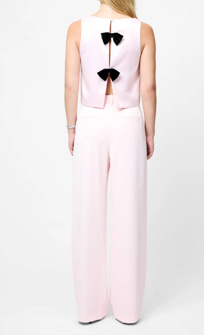 French Connection Harrie Sutting Trouser in Soft Blush