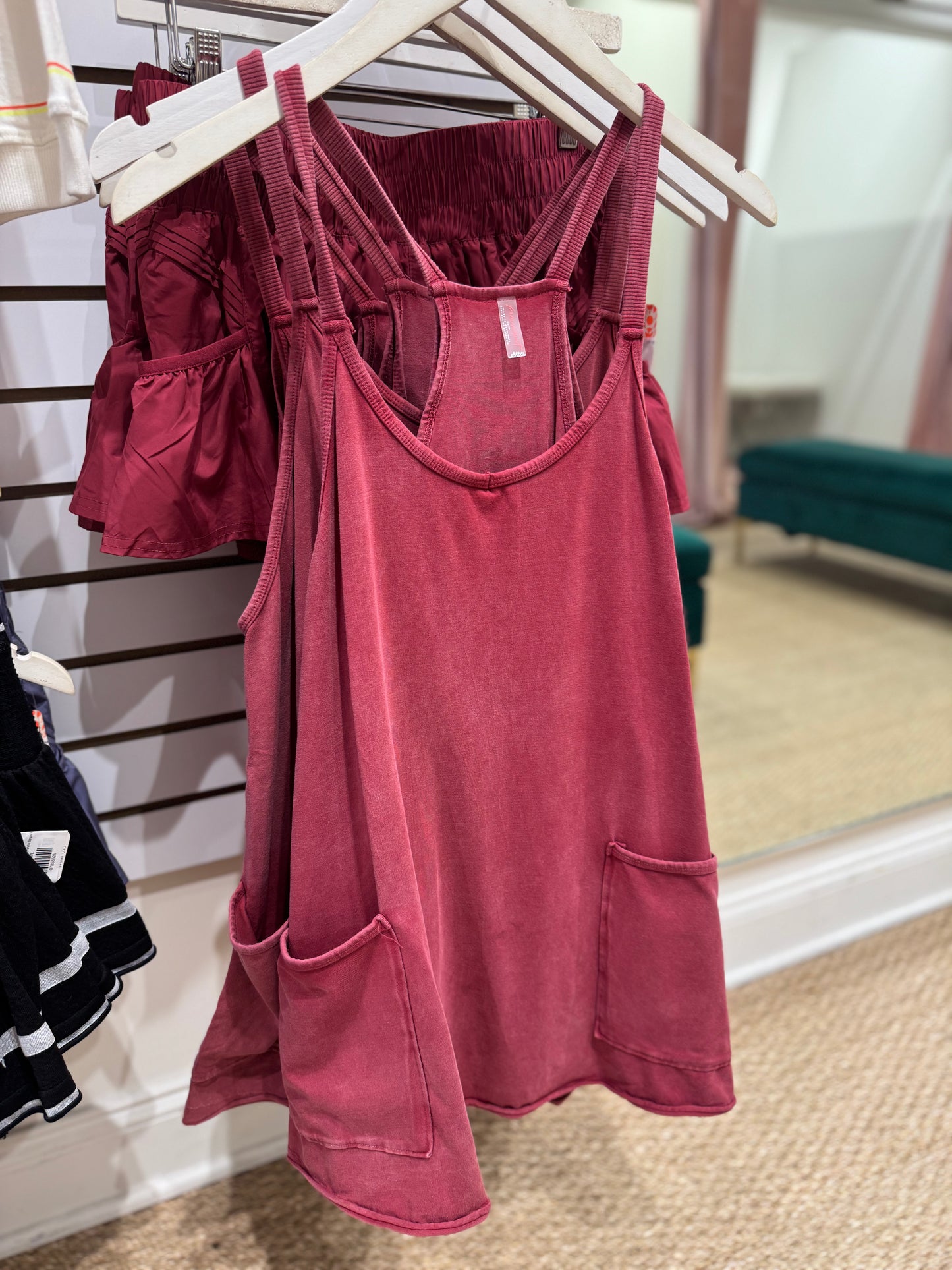 FP Movement Hot Shot Mini Dress in Brick